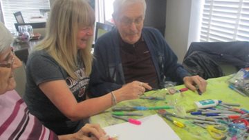 Peterlee care home Residents take part in community garden project